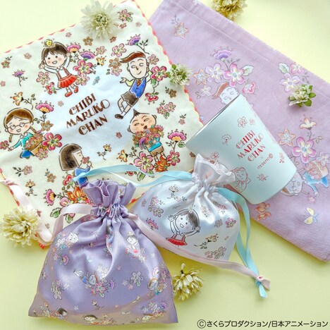 アニメ「ちびまる子ちゃん」とITS' DEMOのコラボアイテム。