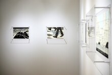 「漫画『もしも東京』展」の講堂内に展示された松本大洋の作品。