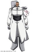 クリス・ブンスター（CV：最上嗣生）
「X-LAWS（エックス・ロウズ）」、「X-III」リーダー。元軍人で湾岸戦争でゲリラ戦の最中、ハオと遭遇し足を焼失。それと引きかえに霊能力に目覚める。持霊はメタトロン。