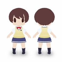 舞浜南高校の女子制服を着用したアバター。