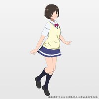 舞浜南高校の制服を着用した守凪了子のデジタルフィギュア。