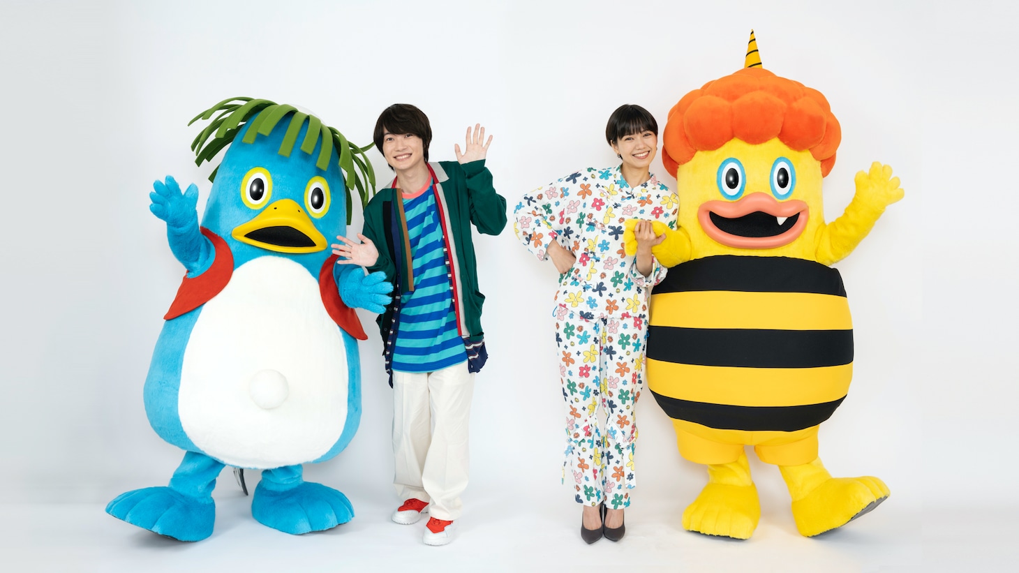 左からアオと神木隆之介、キイと二階堂ふみ。 （写真提供：NHK）