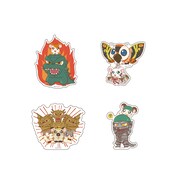 ステッカーの一部。