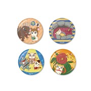 メタリック缶バッジの一部。