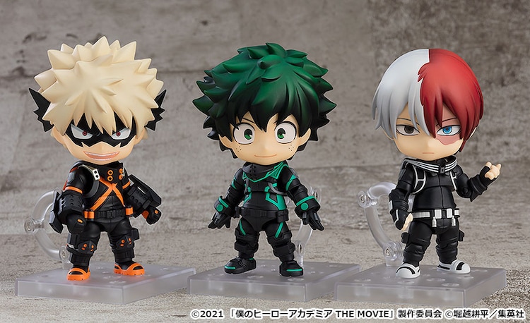 劇場版 ヒロアカ のステルススーツ着たデク 爆豪 轟のねんどろいど コミックナタリー