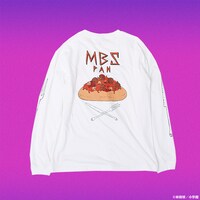 「大ダーク みぼすぱんロングスリーブTシャツ」のホワイト。