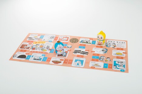 「『とっておきドラえもん おいしいうれしいグルメ編』特別版」に同梱される「まんぷくグルメすごろく」。(c)藤子プロ・小学館