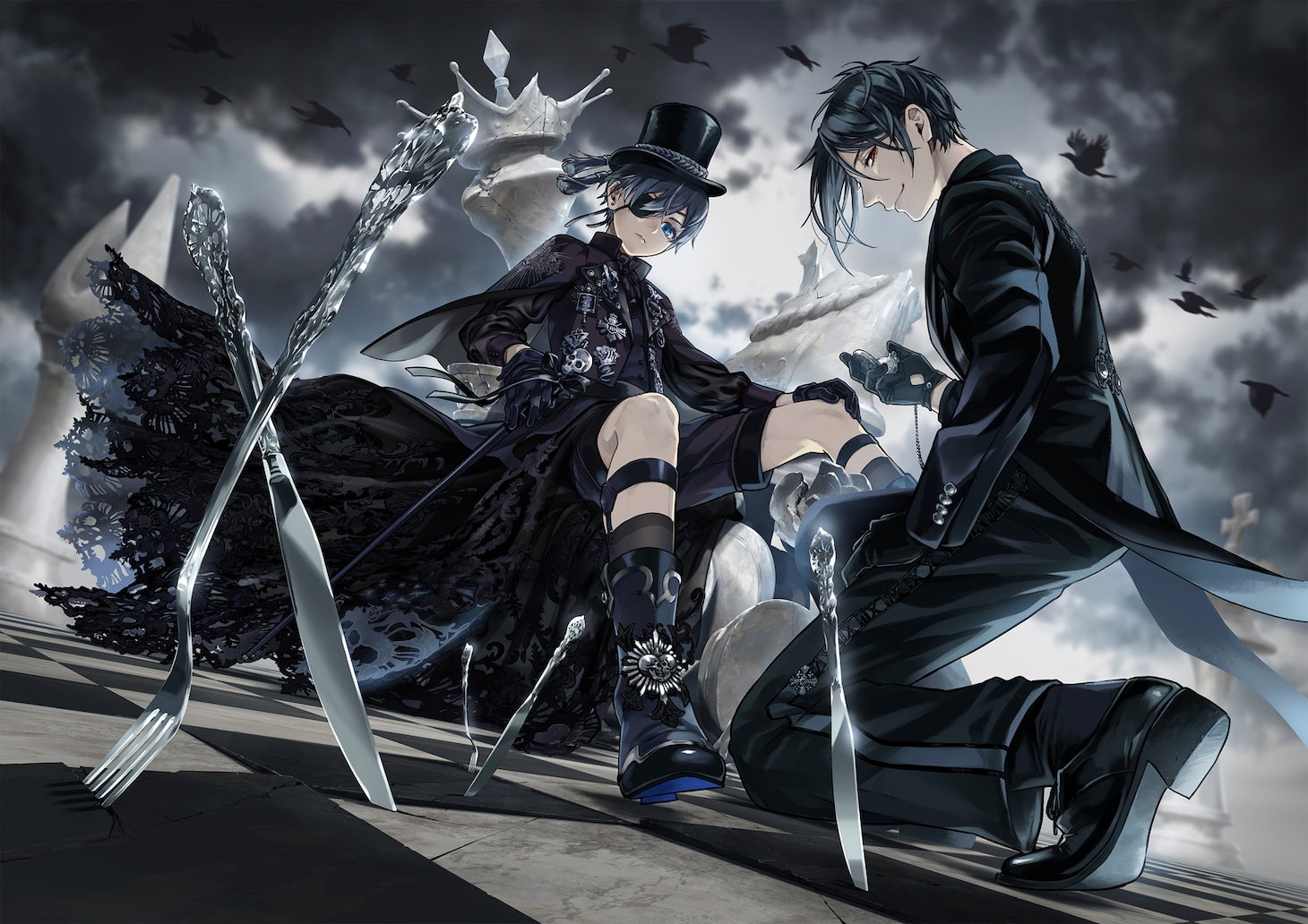「黒執事展 -Rich Black-」メインビジュアル (c)Yana Toboso/SQUARE ENIX