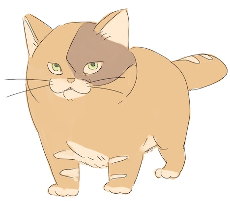 ぽんぱんのイラスト。