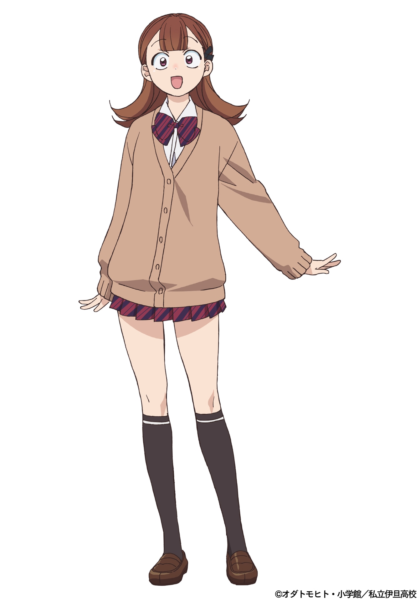 山井恋（CV:日高里菜）のビジュアル。おしゃれが大好きで、クラスでも明るくイケてる女子グループのリーダー格。ただしその実、古見さんが大好きすぎるほど大好き。そのため、古見さんと親しくしている只野くんは、違う意味で放っておけない存在。