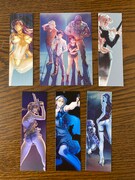 フェア参加書店で配布される全6種のしおり。