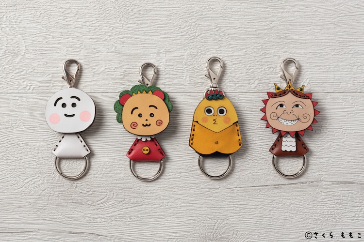 コジコジ 次郎 ゲラン テル子のカラフルなレザー使ったキーホルダー コミックナタリー