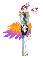 左が皇あまね（CV：庄司宇芽香）、右がぱたの（CV：小原好美）。