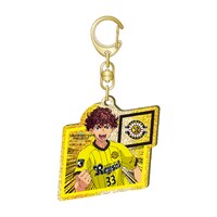 「アオアシ」と2021明治安田生命Jリーグのコラボによるアクリルキーホルダー。