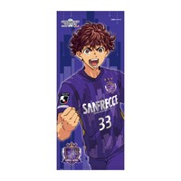 「アオアシ」と2021明治安田生命Jリーグのコラボによるフェイスタオル。