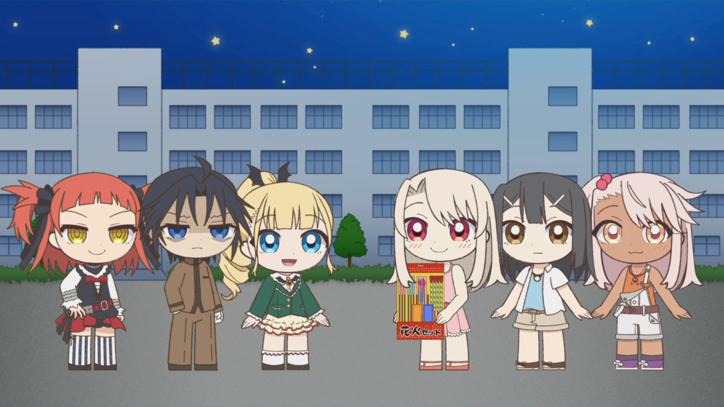 映画公開を記念したミニアニメ「スイカ割り対決」より。映画公開を記念したミニアニメ「線香花火対決」より。