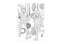 「スローループ」1巻カバーデザインの最初期案。