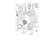 「スローループ」1巻カバーデザインの最初期案。