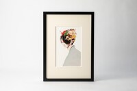 シリーズ1巻「妖奇庵夜話 その探偵、人にあらず」のカバーイラスト複製原画。