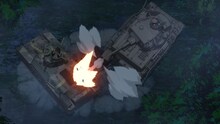 アニメ「ガールズ＆パンツァー 最終章」第3話の場面カット。