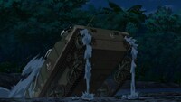 アニメ「ガールズ＆パンツァー 最終章」第3話の場面カット。