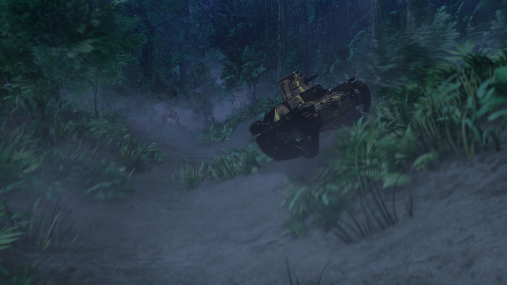 アニメ「ガールズ＆パンツァー 最終章」第3話の場面カット。