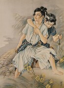 「高畠華宵《月下の小勇士》1929、弥生美術館」（後期展示）