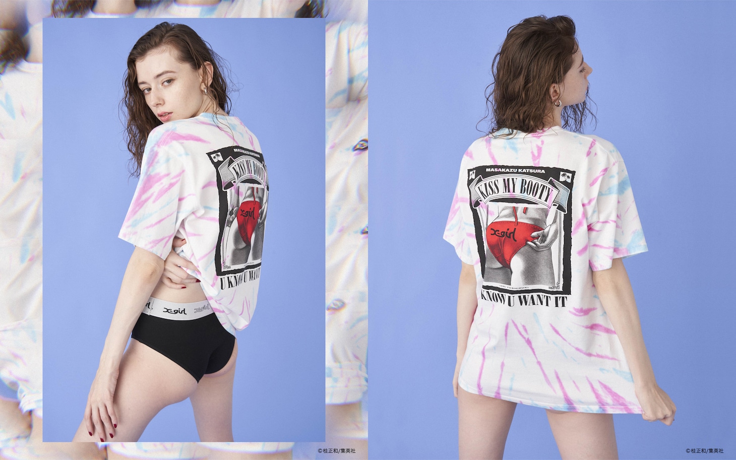 「X-girl × KATSURA MASAKAZU I”s BOOTY S/S TEE」