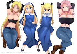平穏世代の韋駄天達×DOAXVV、クール教信者の描き下ろしコラボイラスト公開
