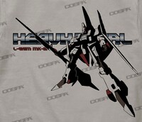 「エルガイム Mk-II Tシャツ」のフロント。