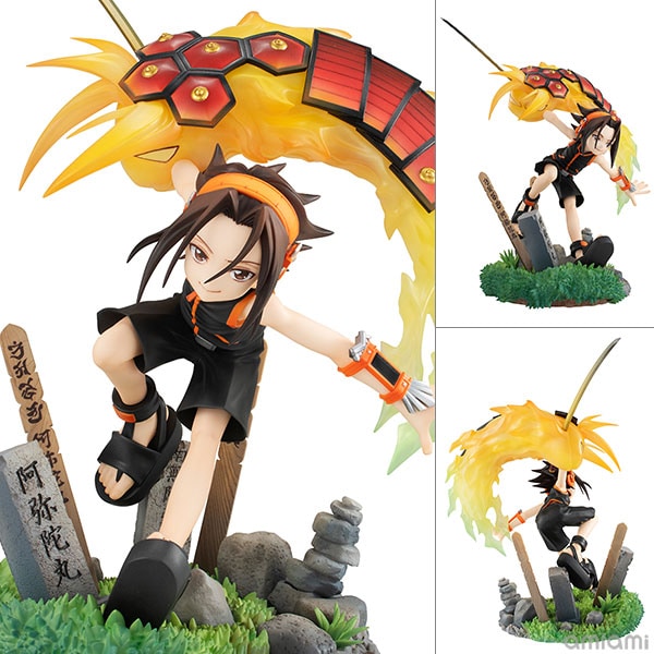 SHAMAN KING」戦闘中に阿弥陀丸をオーバーソウルさせた葉のフィギュア