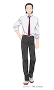 忍野裳乃(CV:小野賢章)。制服こそ着ているが、黒い頭巾、黒マスク、黒い襟巻きと、忍者ルックで固めている。ただ、文化祭のクラスの出し物を決めるときに意見を述べるなど、あまり忍んでいない様子。