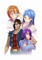 アニメーション映画「ケンダマスター拳しんげきじょうばん：笑」のビジュアル。