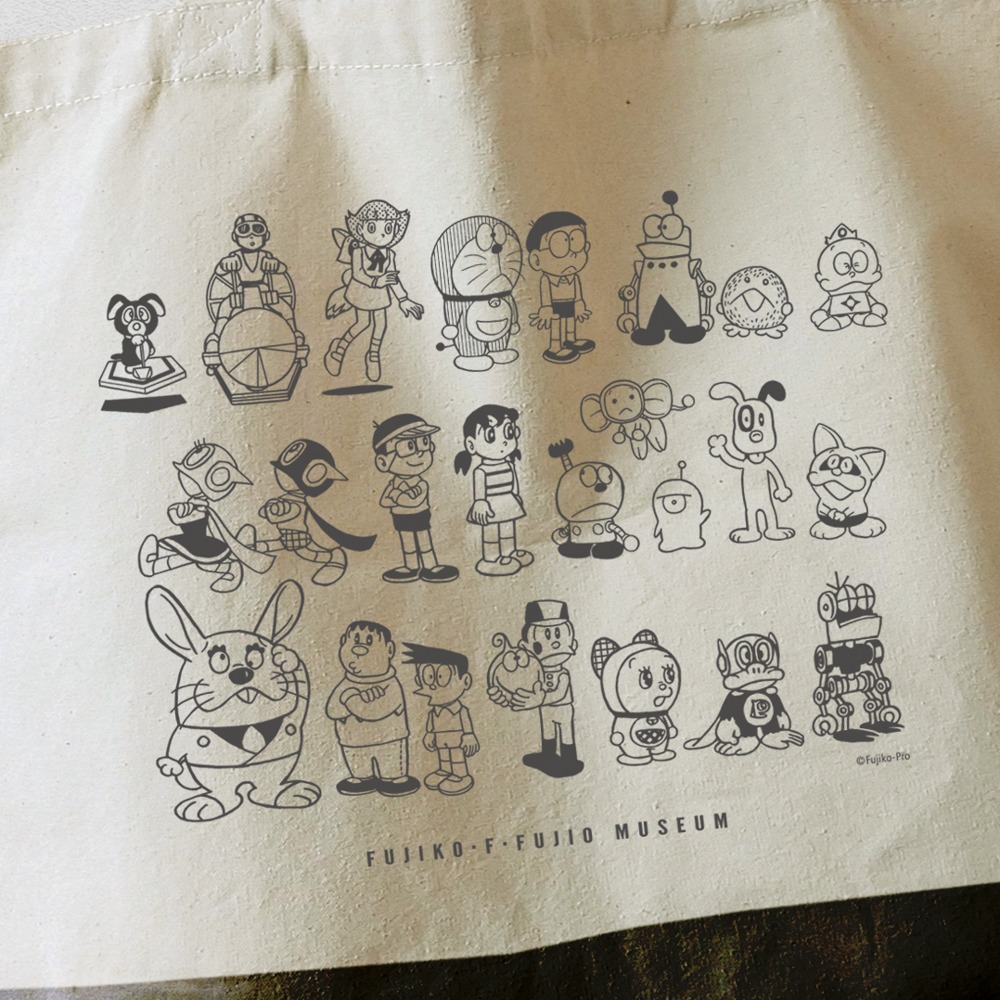 「Fキャラクターズ トートバッグ」の絵柄。
