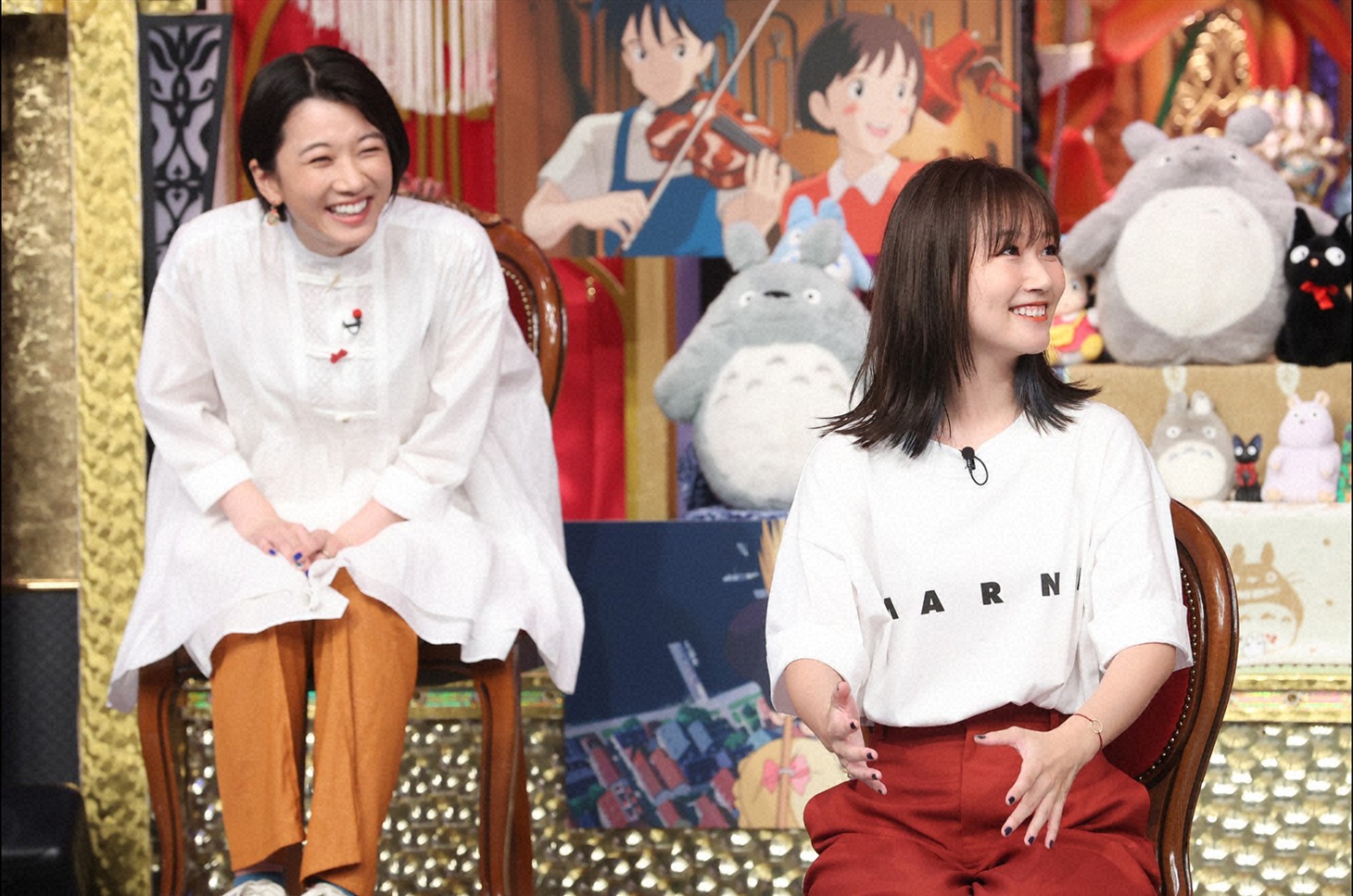 「今夜くらべてみました」より（左から）太田唯、大塚愛。