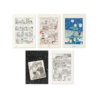 「10周年記念原画展 原画ポストカードセット（10枚入り）」の一部。