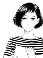 「それでも愛を誓いますか？」より、足立沙織。(c)萩原ケイク／双葉社