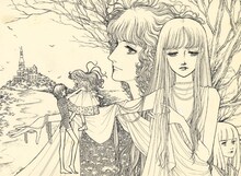 「砂の城」りぼん1977年9月号付録ペイントペイントポスター(c)一条ゆかり／集英社