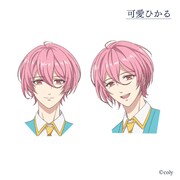 可愛ひかるの設定画。