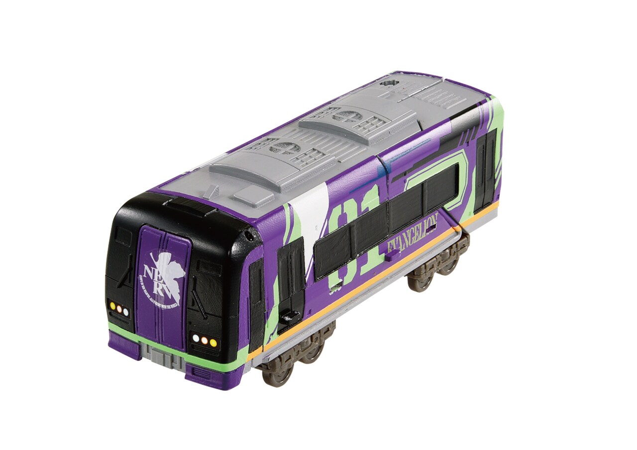 プラレール「ザイライナー ミュースカイ TYPE EVA」(c)ＴＯＭＹ (c)プロジェクトシンカリオン・JR-HECWK/超進化研究所Z・TX  (c)カラー - 「シンカリオンZ」×「エヴァ」コラボ回は9月17日放送決定、碇シンジも登場 [画像ギャラリー 6/