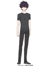 古見笑介（CV：榎木淳弥）のキャラクタービジュアル。古見さんの1つ年下の弟で、古見さんに負けず劣らずの美形。コミュニケー
ションを必要とせず、1人で全てをこなす。