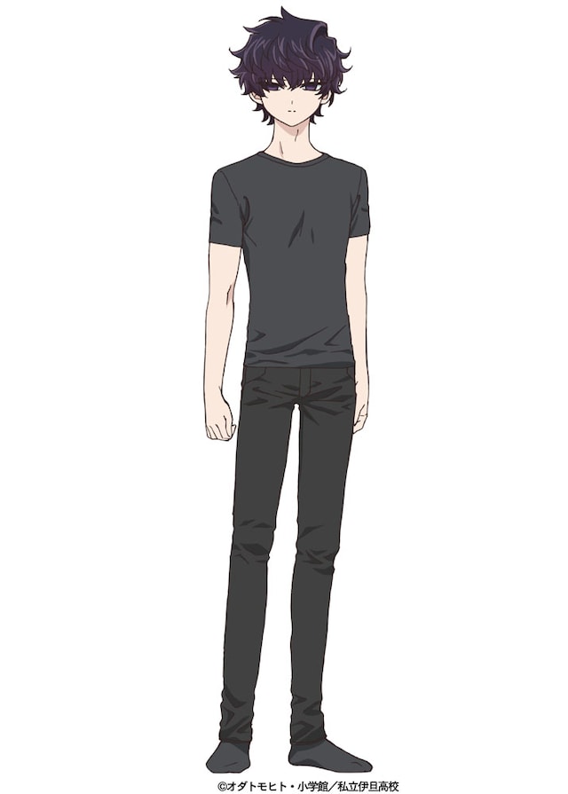 古見笑介（CV：榎木淳弥）のキャラクタービジュアル。古見さんの1つ年下の弟で、古見さんに負けず劣らずの美形。コミュニケー
ションを必要とせず、1人で全てをこなす。