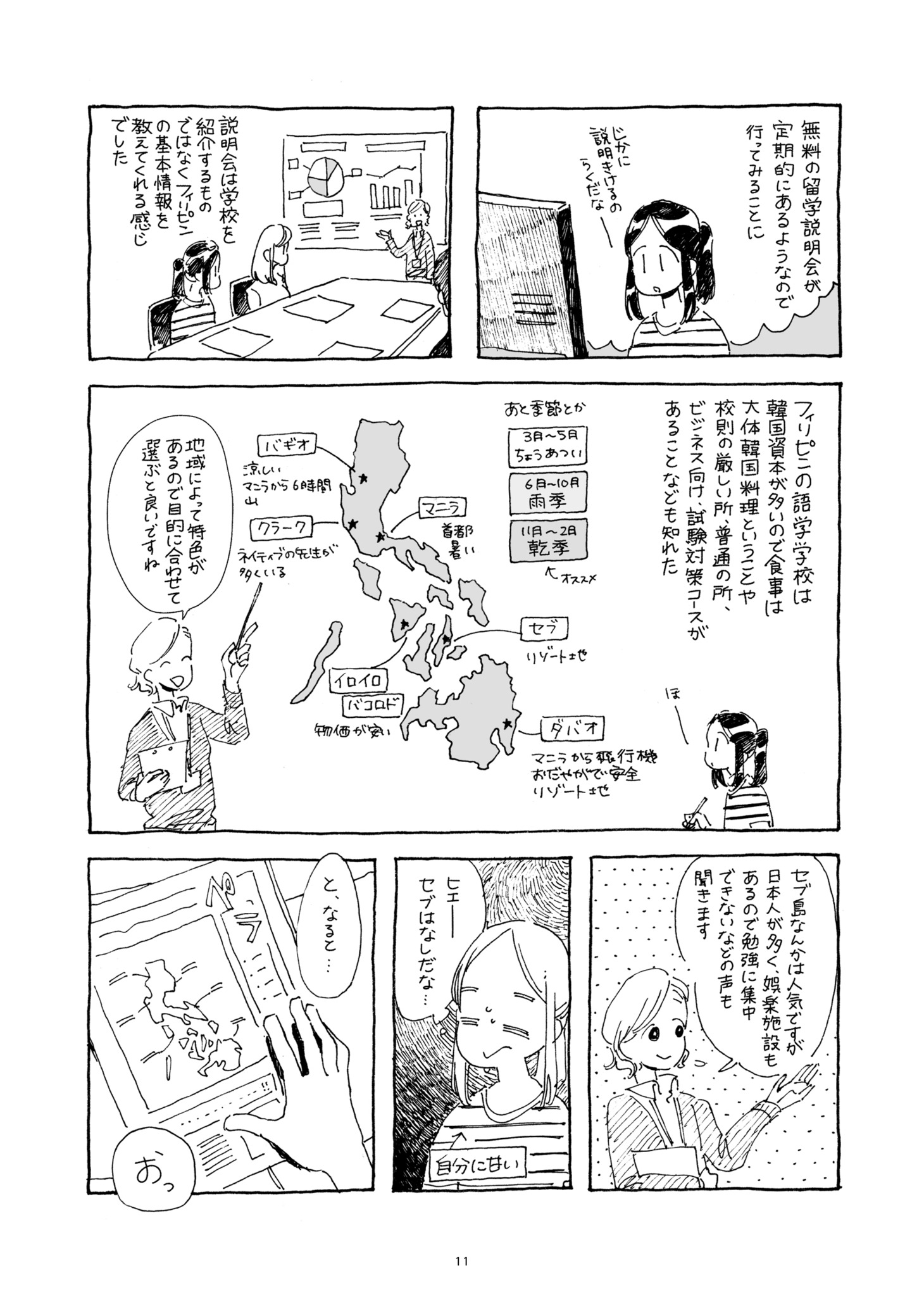 「フィリピンではしゃぐ。」より。