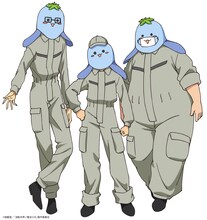 左からメガネ（CV：水島大宙）、キャップ（CV：葉山翔太）、ポチャ（CV：金子隼人）。