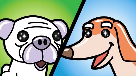 スピンオフショートアニメ「リクはよわくない ゆかいな仲間達」の場面カット。