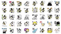 「世界の終わりの魔法使い」のLINEスタンプ。