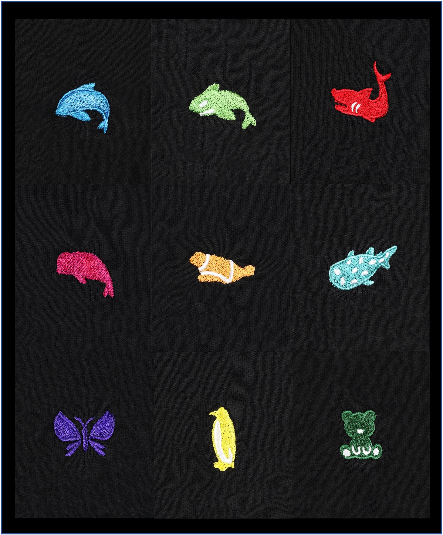 “アニマルモチーフ”の刺繍。