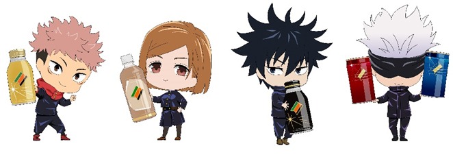 「ダイドーブレンド 絶品カフェオレ」「絶品微糖」のパッケージ裏面にデザインされているミニキャライラスト。