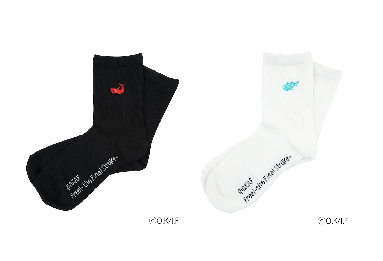 「劇場版 Free!-the Final Stroke-×ZOZOTOWN Animal motif socks 凛＆宗介」