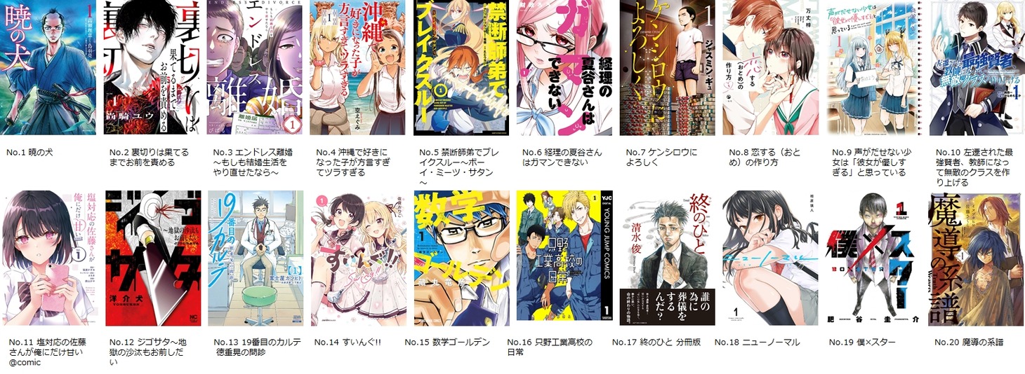 男性部門エントリー作品。